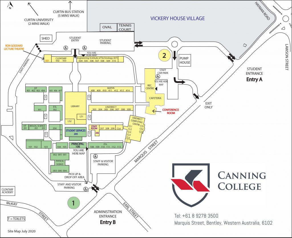 2021 07 Canning College Map