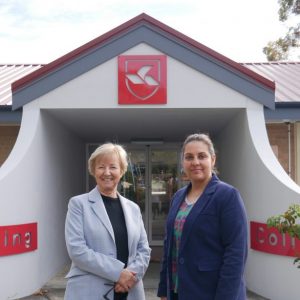 New Canning College Principal Leila Bothams, pictured left with Chair of the Board Jesvin Karimi, will lead Canning College's push to continue providing pathways to university for international students.