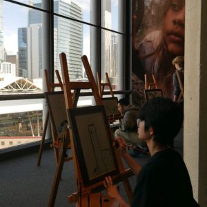 Students at the WA Art Gallery